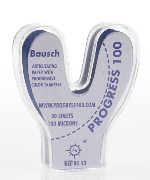 Bausch Artikulačný papier 100 mikrónov - Podkova - 50ks