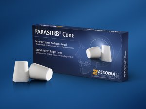 PARASORB Vstrebateľná kolagénová kuželka s antibiotikom / Gentamicin/5ks Resorba