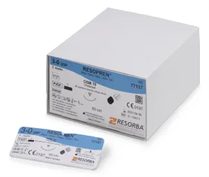 RESOPREN Chirurgické šitie nevstrebateľné, modrá, DSM16, 5/0 USP 45cm, 36 ks