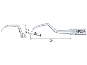 Ultrazvuková koncovka PD20R Periodontics