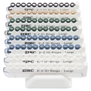 ZIRC EZ – ID Silikonové krúžky L so stojanom bal / 200ks - CLASSIC