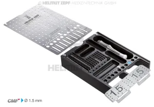 CMF KIT LARGE BOX DIAM. 1,5MM TITANIUM SCREW