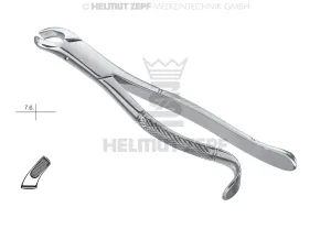 EXTRACTING FORCEPS, HARRIS,AMERICAN PATTERN, FIG.18-R,UPPER MOLARS,