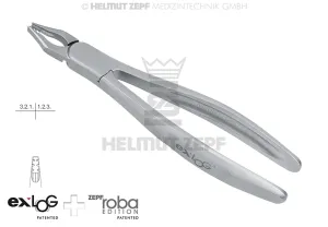 EXTRACTING FORCEPS, EXLOG® FIG 34N ROBA