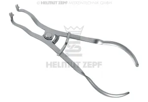 RUBBER-DAM FORCEPS, IVORY, WIDE OF THE JAW 30 MM