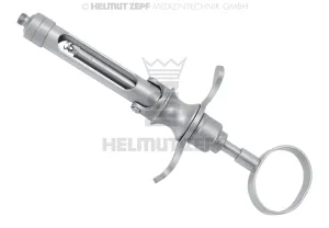 CARTRIDGE SYRINGE, 1,8CCM, STAINLESS, CORKSCREW TIP ASPIRATION, METRIC THREAD