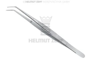 PLIERS OPERATIVE, LONDON-COLLEGE, TWEEZER, FIG.3, SERRATED LONG TIPS, 15CM