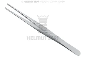 PLIERS SURGICAL, TISSUE FORCEPS, 1X2 TEETH, NARROW, 5-1/2"