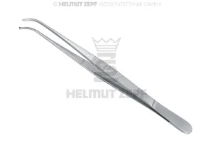 PLIERS SURGICAL,TISSUE FORCEPS, SEMKEN,1X2 TEETH, CURVED, 5"