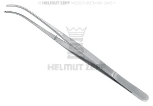 PLIERS SURGICAL,TISSUE FORCEPS, SEMKEN,1X2 TEETH, CURVED, 6"