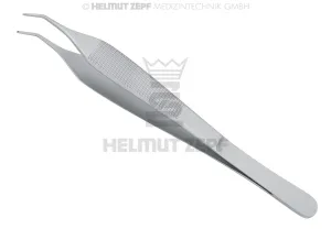 PLIERS SURGICAL, TISSUE FORCEPS, MICRO ADSON, 15 CM  1 X 2 TEETH CURVED 30°