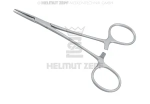 HAEMOSTATIC FORCEPS, HALSTEAD-MOSQUITO, SERRATED, STRAIGHT, 12.5 CM