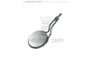 MOUTH MIRROR WITH LIP RETRACTOR,TITANIUM, PLANE, D 22 MM