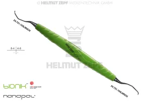 UNIV. CURETTE PERIODONT., ZEPF-BIONIK, LANGER FIG.3/4, M5, YELLOW