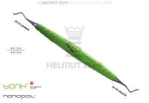 SICKLE SCALER PERIODONTIC, # 204S, BIONICHANDLE, YELLOW-GREEN