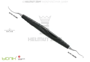 UNIV. CURETTE PERIODONT., ZEPF-BIONIK, LANGER FIG.1/2, M5, BLACK