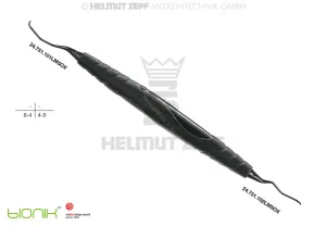 UNIV. CURETTE PERIODONT., ZEPF-BIONIK, LANGER FIG.1/2, M5, BLACK