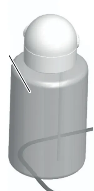 Bottle whit connector 500ml ProPowder