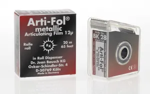 Artikulačná fólia Arti-Fol metallic ultra 12mikron, čierno/červená