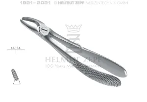EXTRACTING FORCEPS FOR CHILDREN, KLEIN, FIG 7-K